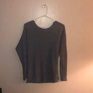 Gray sparkly sweater